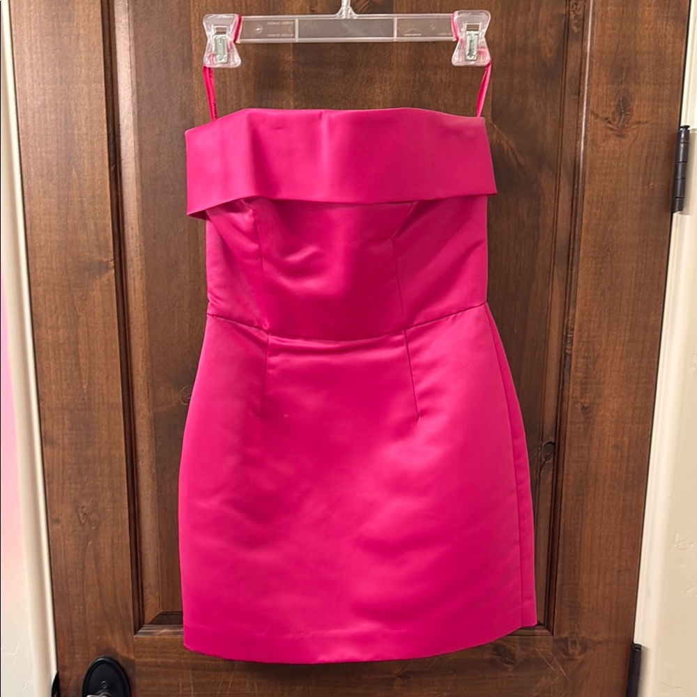 Betsey Johnson Pink Strapless Mini Dress